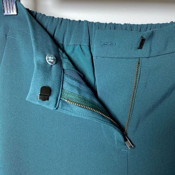 BROCHU WALKER The Westport Mid-Rise Straight Leg Pant in Forestry Green Sz XS - Picture 4 of 12